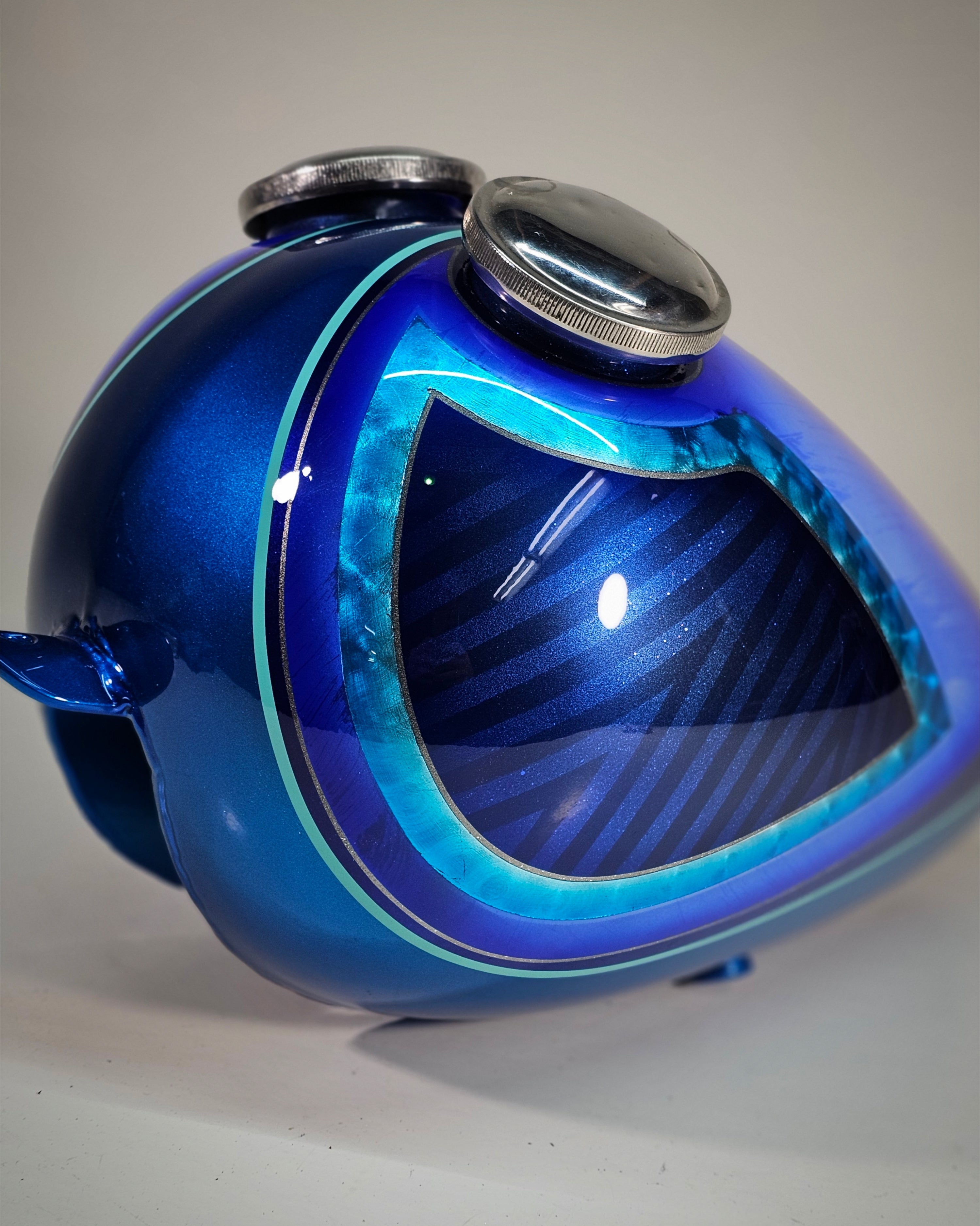 Custom Painted Axed Chopper Tank