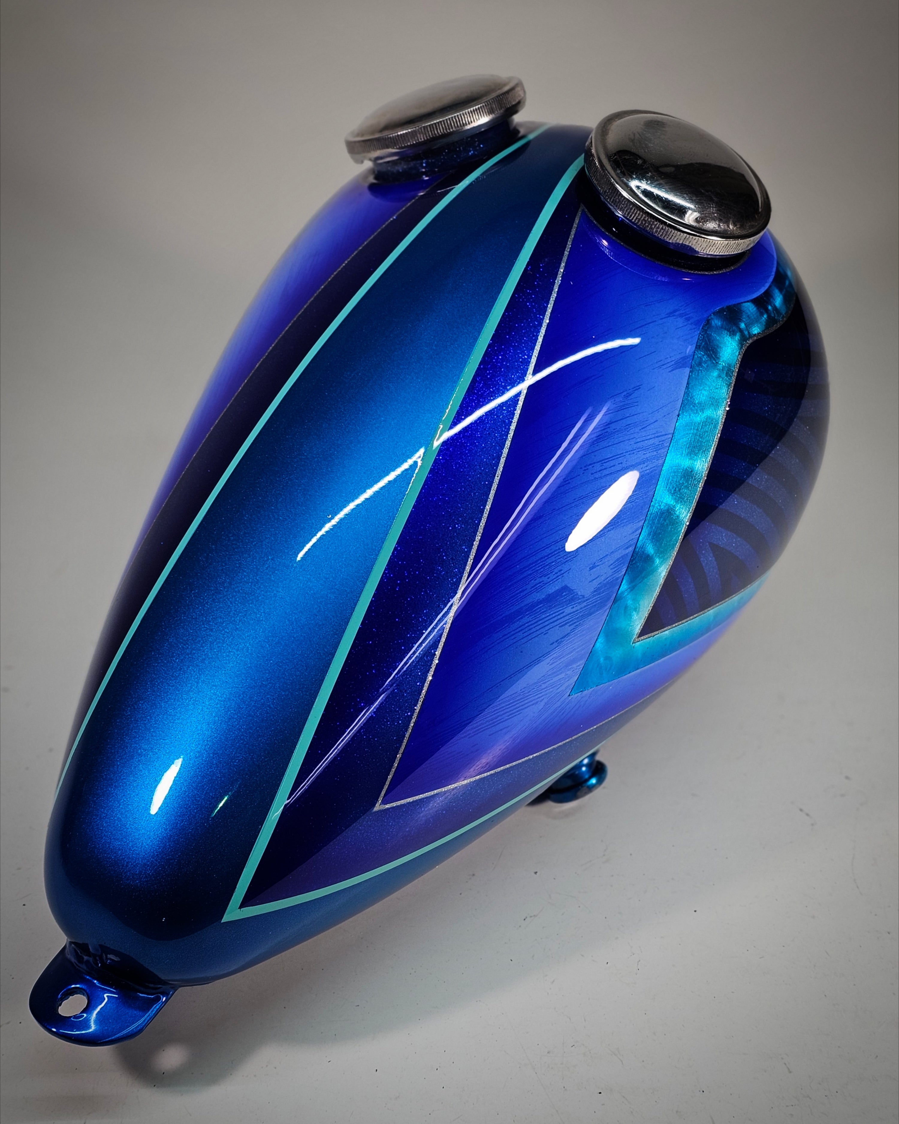 Custom Painted Axed Chopper Tank