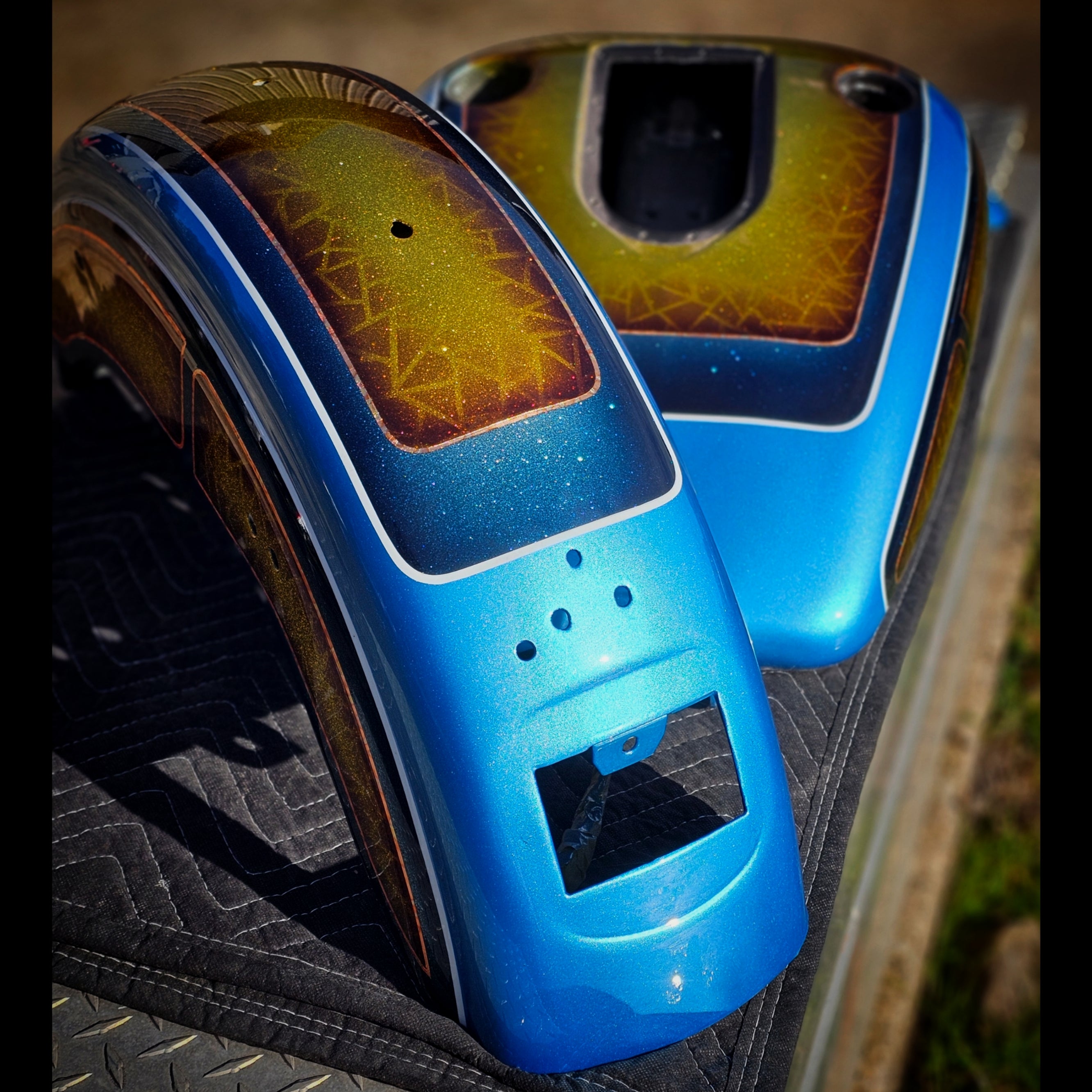 Custom Painted Harley Davidson Dyna Tin set 03-06