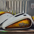 Custom Painted Harley Davidson Dyna Wide Glide tin set