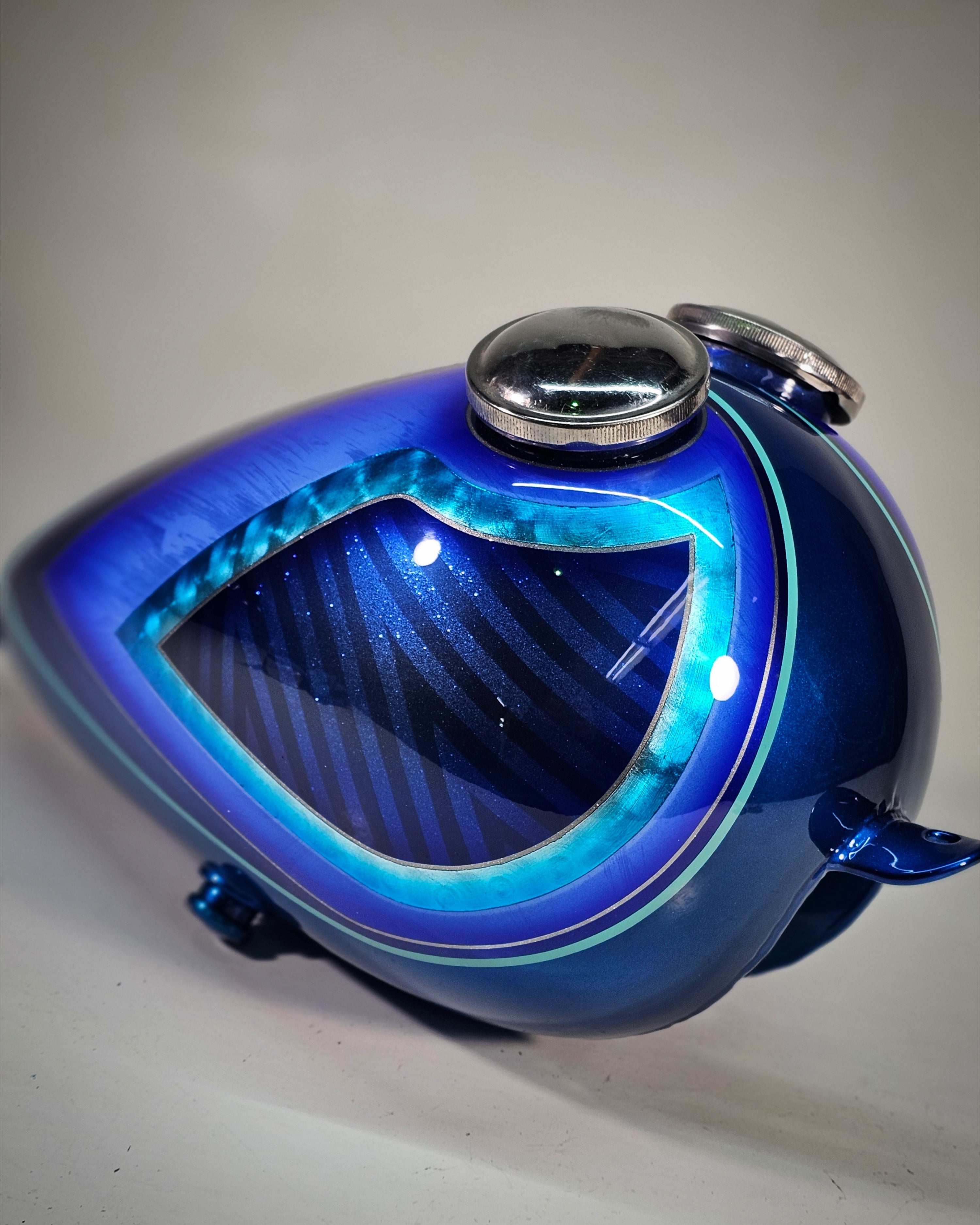 Custom Painted Axed Chopper Tank