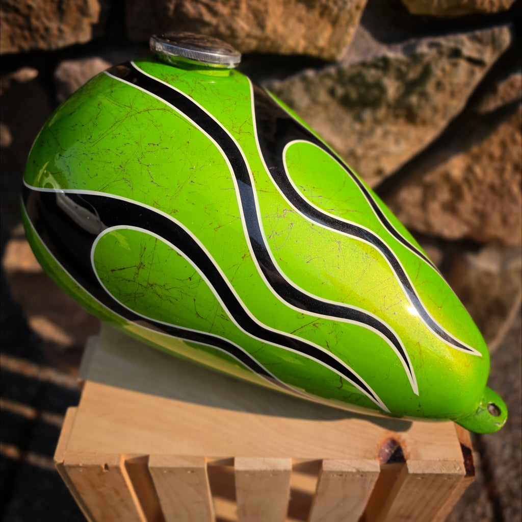 Custom Painted Axed Chopper Tank