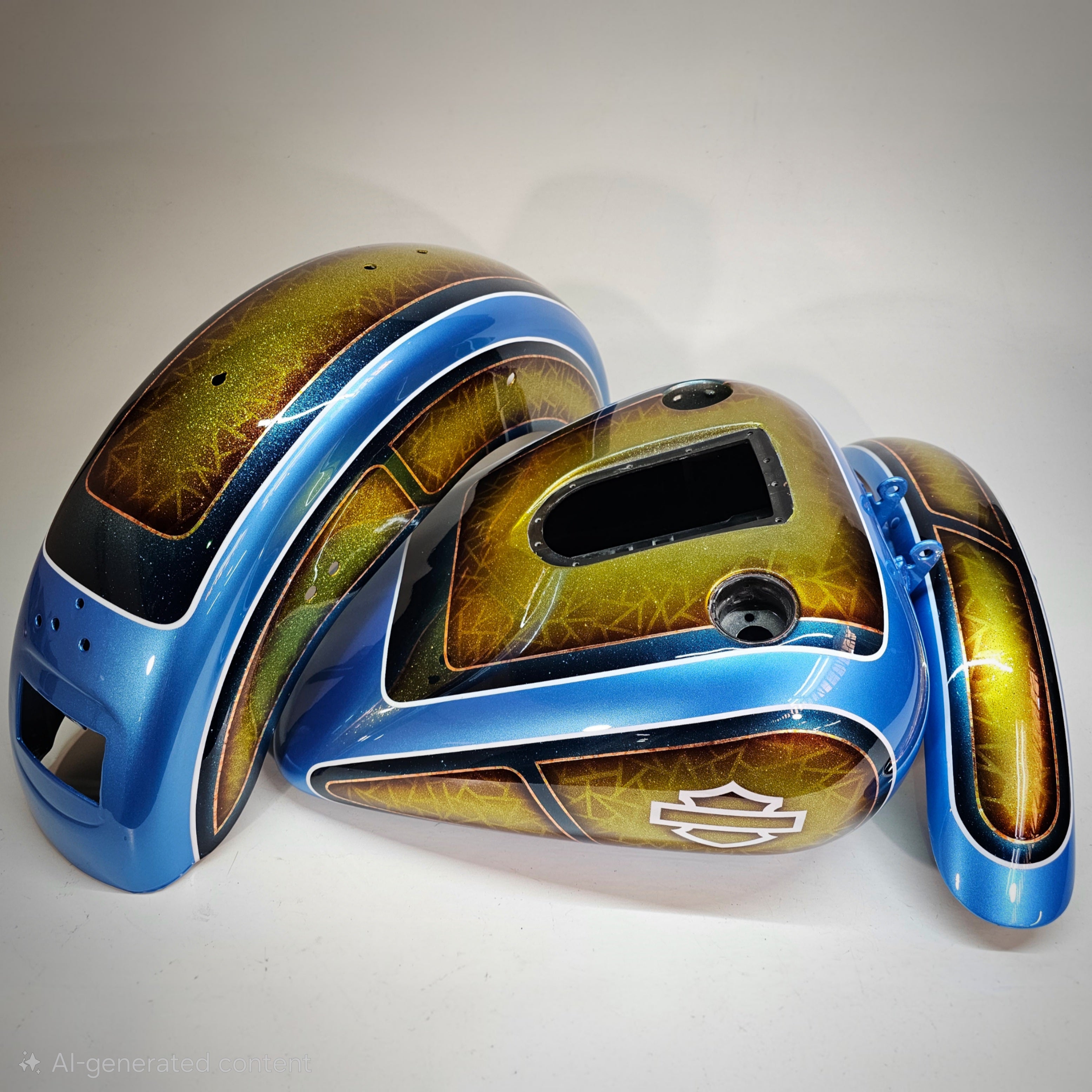 Custom Painted Harley Davidson Dyna Tin set 03-06