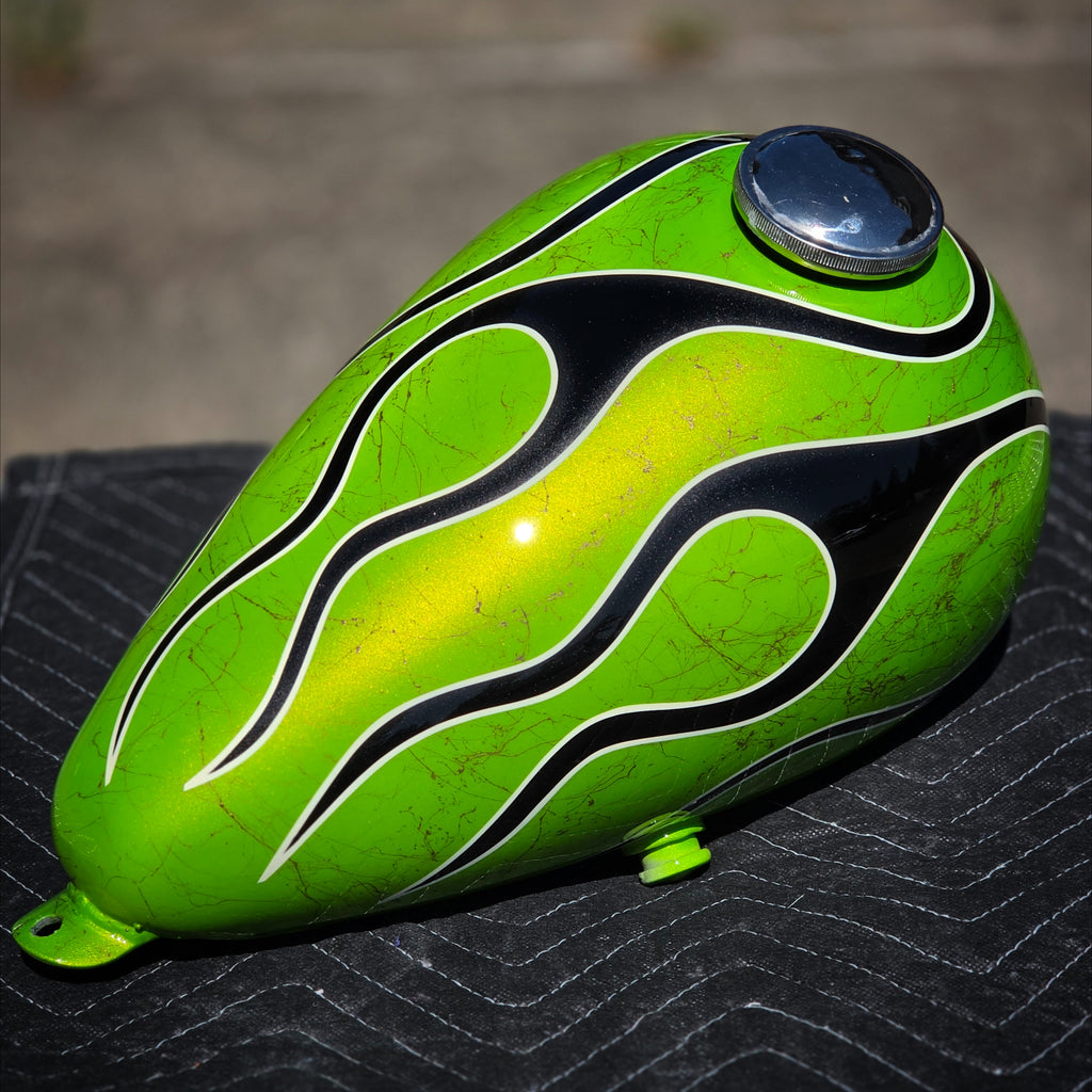 Custom Painted Axed Chopper Tank