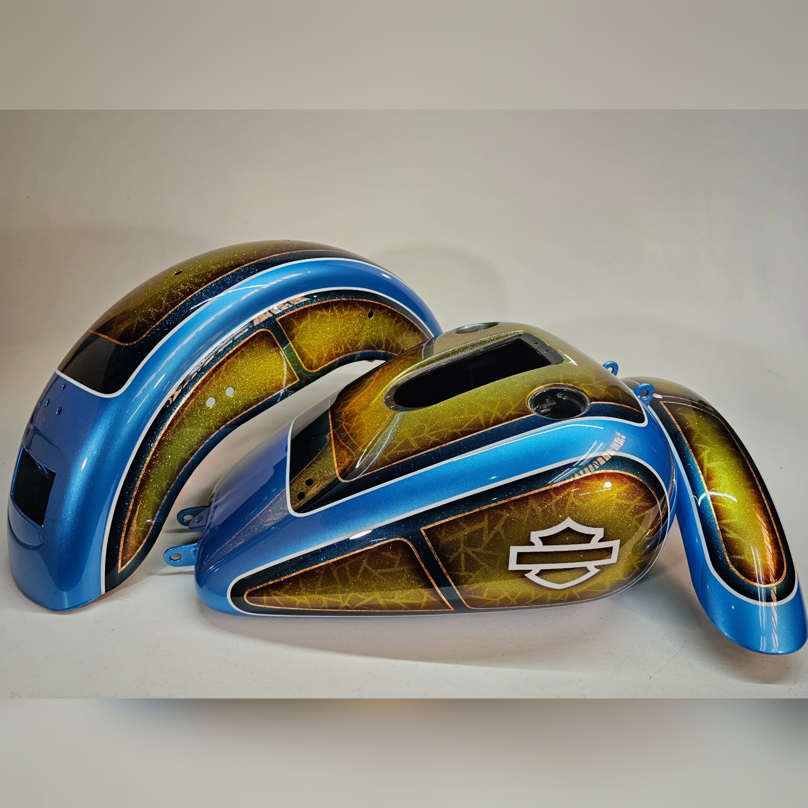Custom Painted Harley Davidson Dyna Tin set 03-06