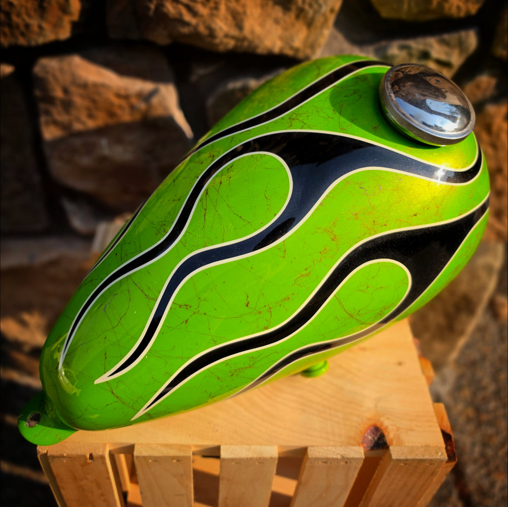 Custom Painted Axed Chopper Tank