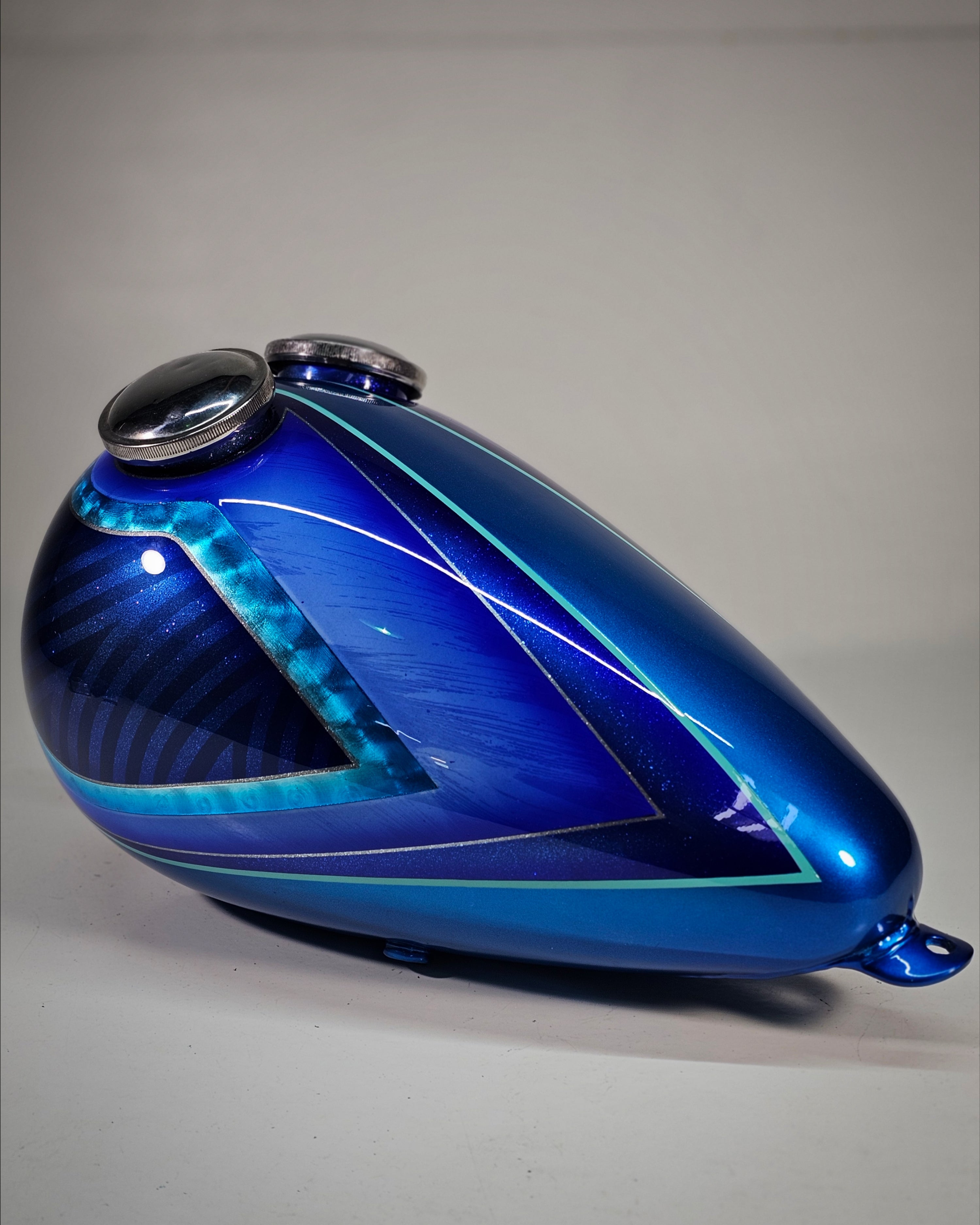 Custom Painted Axed Chopper Tank